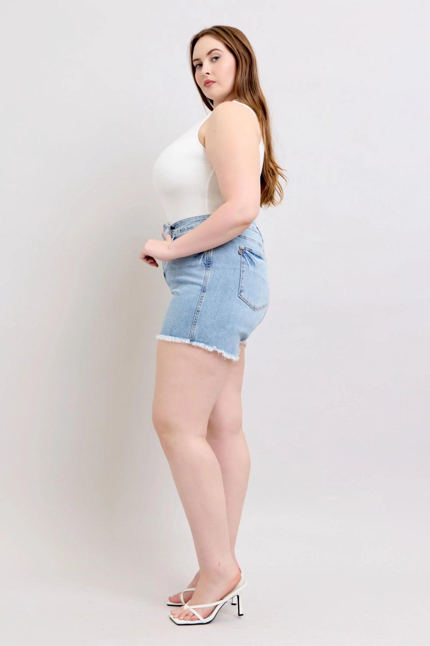 Judy Blue Full Size Tummy Control Shorts