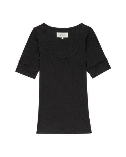 The Baby Rib Ballet Tee. -- Almost Black