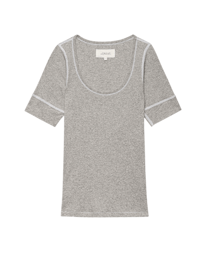 The Baby Rib Ballet Tee. -- Heather Grey