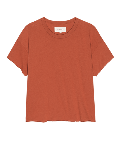 The Crop Tee. Solid -- Desert Clay