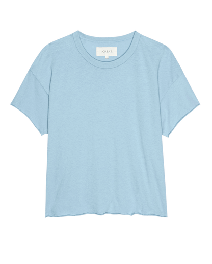 The Crop Tee. Solid -- Vista Blue