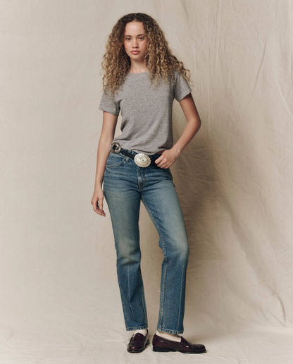 The Little Tee. Solid -- Heather Grey