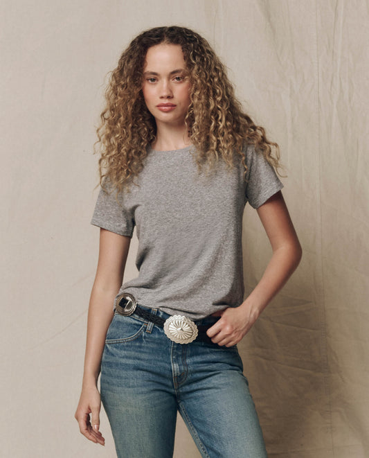 The Little Tee. Solid -- Heather Grey