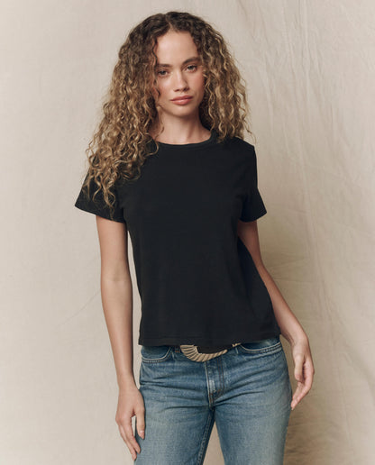 The Little Tee. Solid -- Almost Black