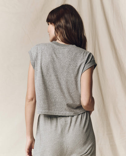 The Square Tee. -- Heather Grey