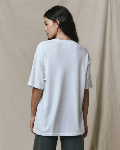 The Slouchy Crew Tee. -- True White