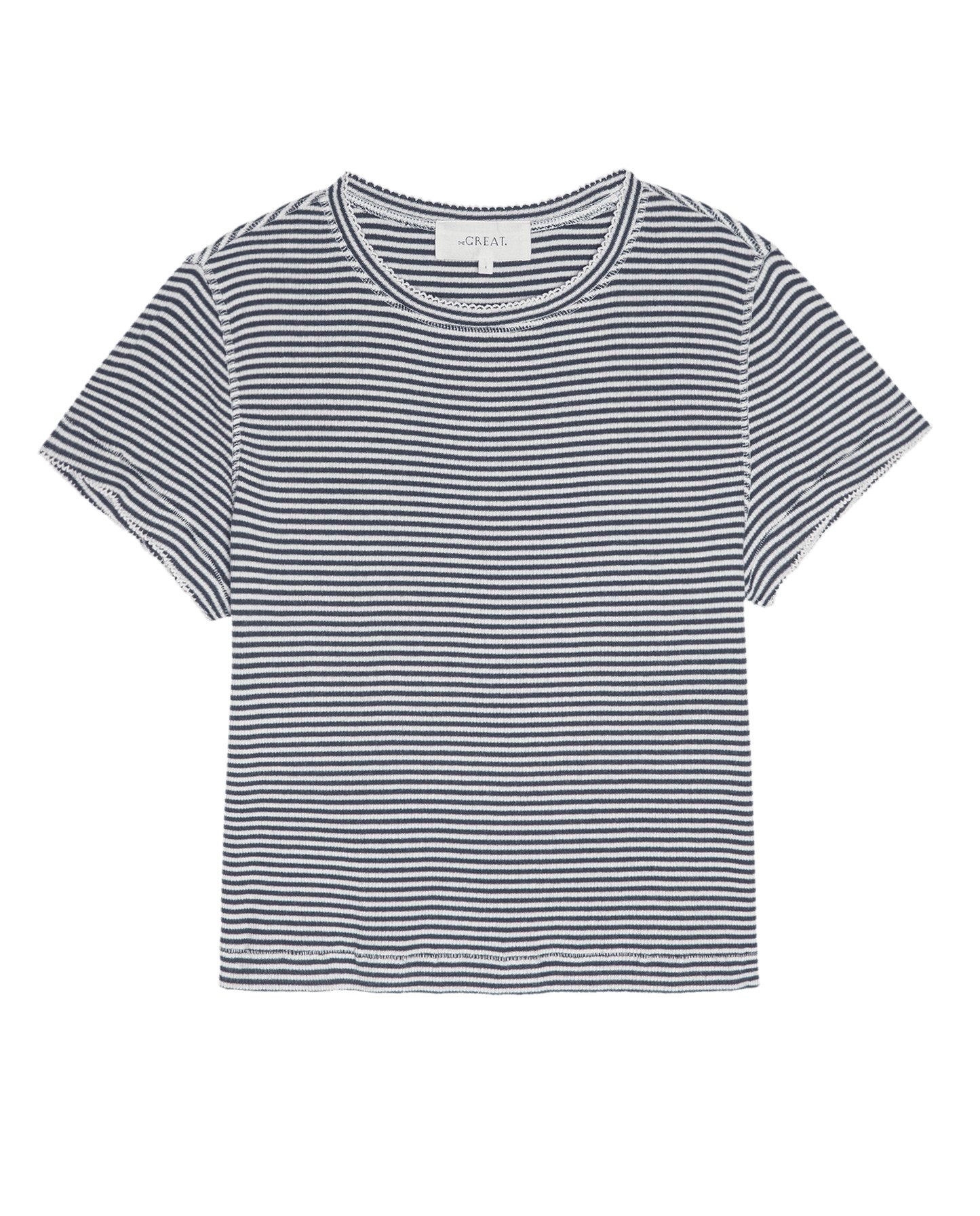 The Little Tee. -- Navy Stripe