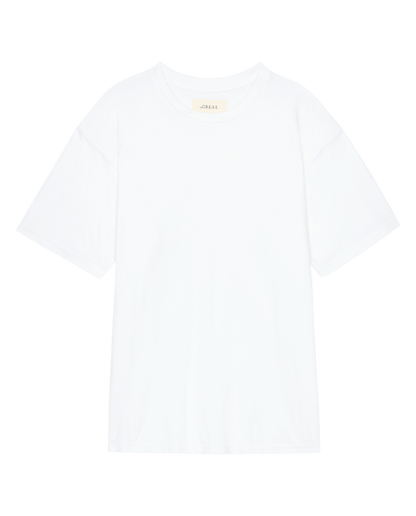 The Slouchy Crew Tee. -- True White