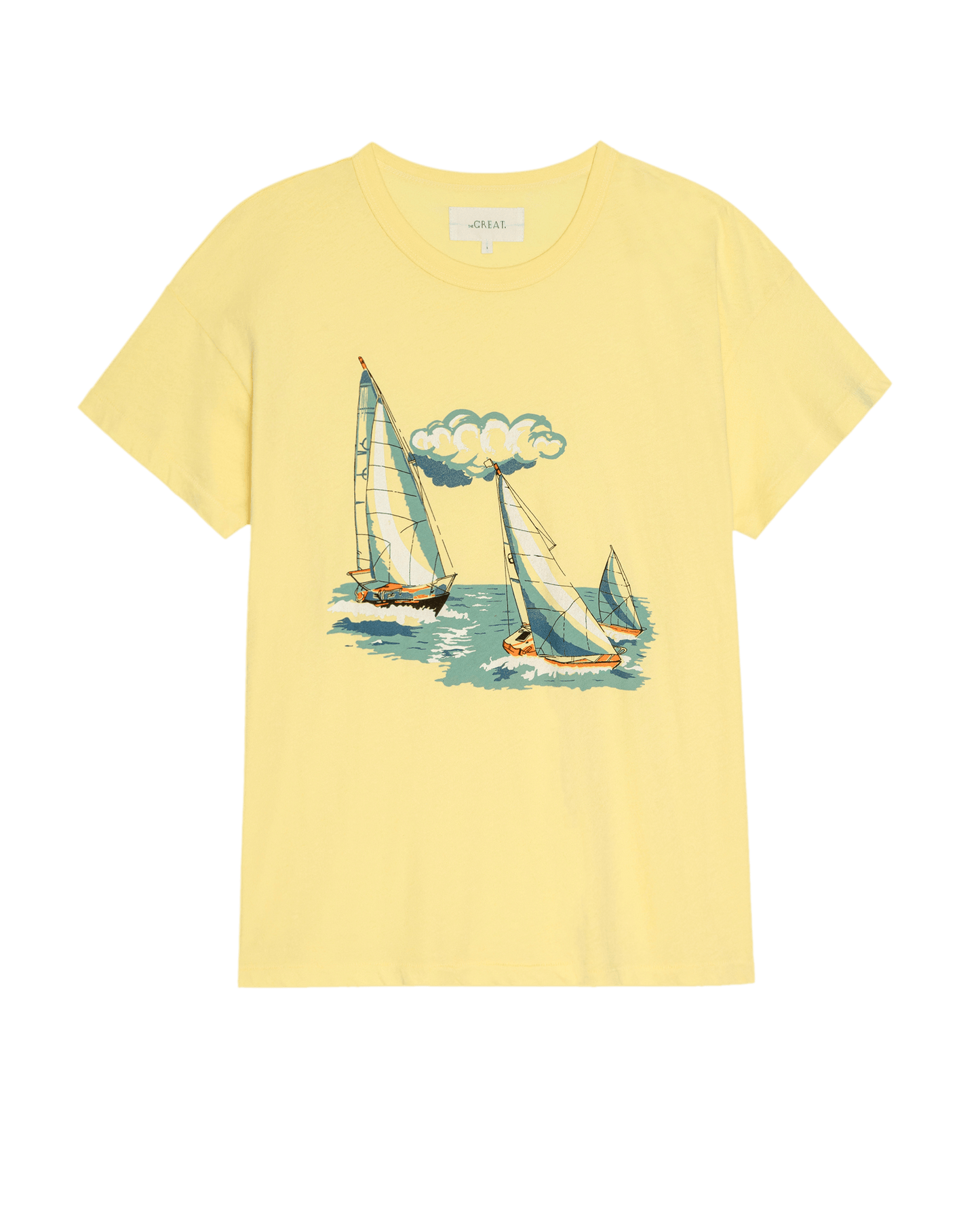 The Boxy Crew w/ Sailing Boats Graphic. -- Sunbeam