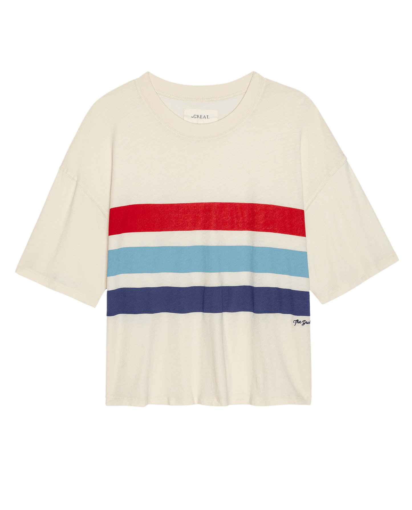 The Track Crew w/ Saltwater Stripe. -- Washed White
