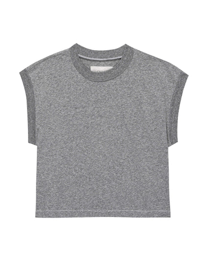 The Square Tee. -- Heather Grey