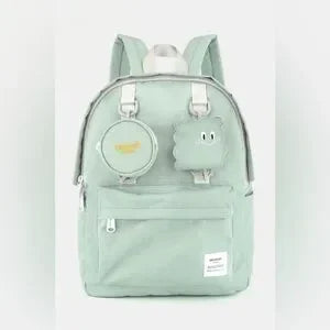 Himawari Waterproof Canvas Backpack Bag with Removable Coin Purse