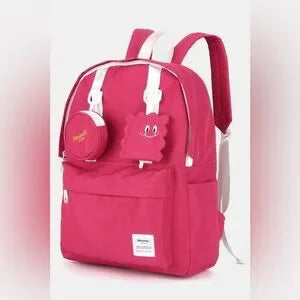 Himawari Waterproof Canvas Backpack Bag with Removable Coin Purse