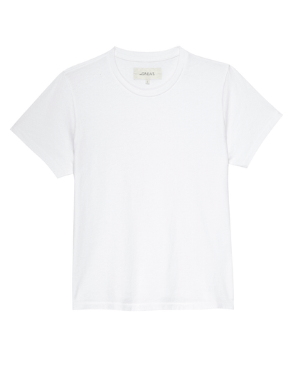 The Little Tee. Solid -- True White